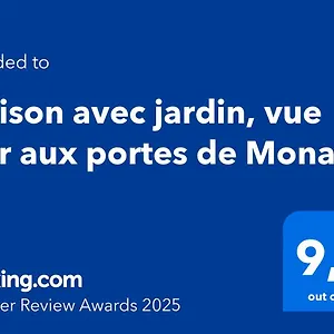 Hébergement de vacances Maison Avec Jardin, Vue Aux Portes De Monaco, Beausoleil